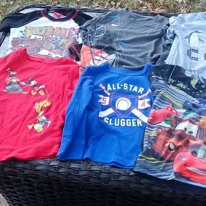 Lot of 6 sz 4-5T boys thsirts